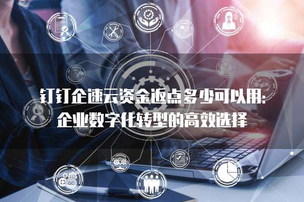 钉钉企速云资金返点多少可以用:企业数字化转型的高效选择