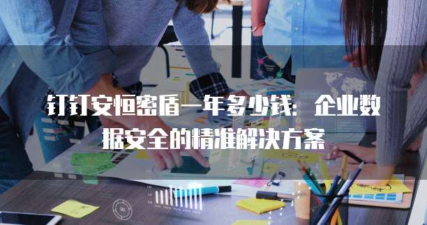 钉钉安恒密盾一年多少钱:企业数据安全的精准解决方案