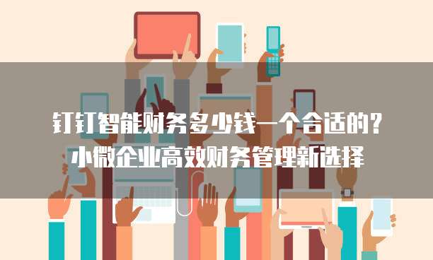 钉钉智能财务多少钱一个合适的?小微企业高效财务管理新选择