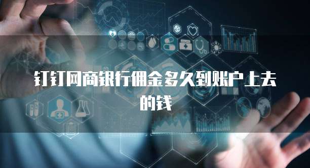 钉钉网商银行佣金多久到账户上去的钱