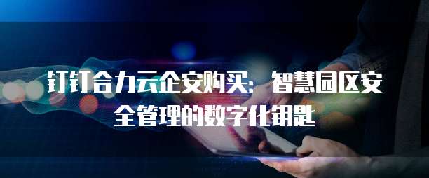 钉钉合力云企安购买:智慧园区安全管理的数字化钥匙