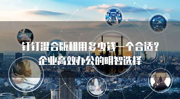 钉钉混合版租用多少钱一个合适?企业高效办公的明智选择