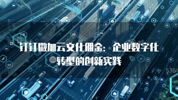 钉钉微加云文化佣金:企业数字化转型的创新实践