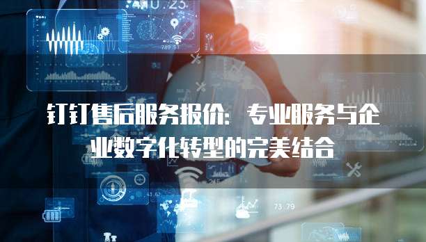 钉钉售后服务报价:专业服务与企业数字化转型的完美结合