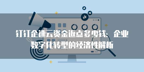 钉钉企速云资金返点多少钱:企业数字化转型的经济性解析