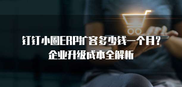 钉钉小圈ERP扩容多少钱一个月?企业升级成本全解析