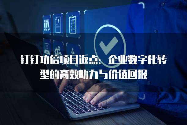 钉钉功倍项目返点:企业数字化转型的高效助力与价值回报