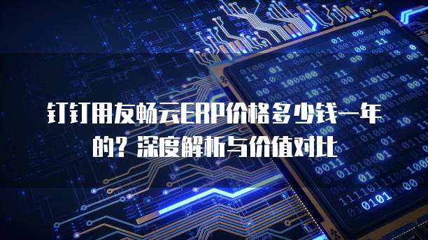 钉钉用友畅云ERP价格多少钱一年的?深度解析与价值对比