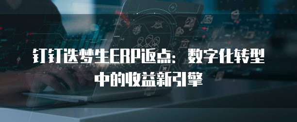 钉钉迭梦生ERP返点:数字化转型中的收益新引擎