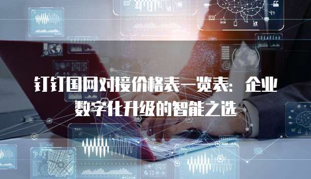 钉钉国网对接价格表一览表:企业数字化升级的智能之选