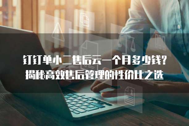 钉钉单小二售后云一个月多少钱?揭秘高效售后管理的性价比之选