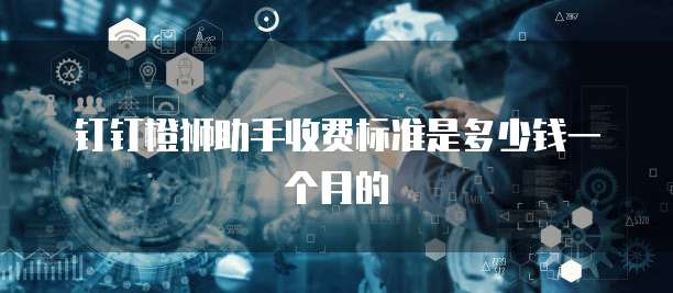 钉钉橙狮助手收费标准是多少钱一个月的