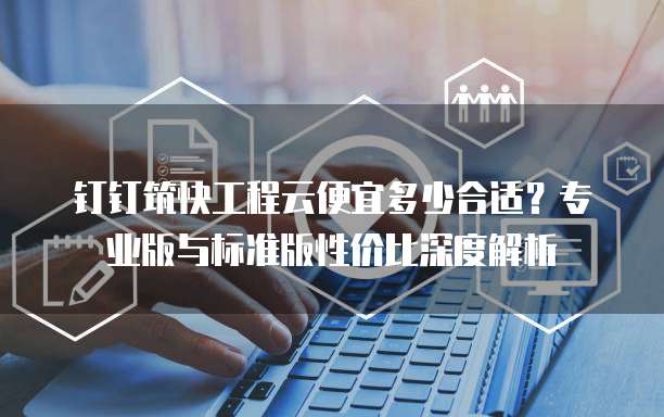 钉钉筑快工程云便宜多少合适?专业版与标准版性价比深度解析
