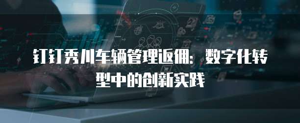 钉钉秀川车辆管理返佣：数字化转型中的创新实践