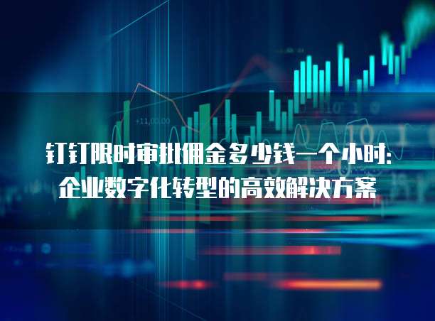 钉钉限时审批佣金多少钱一个小时:企业数字化转型的高效解决方案