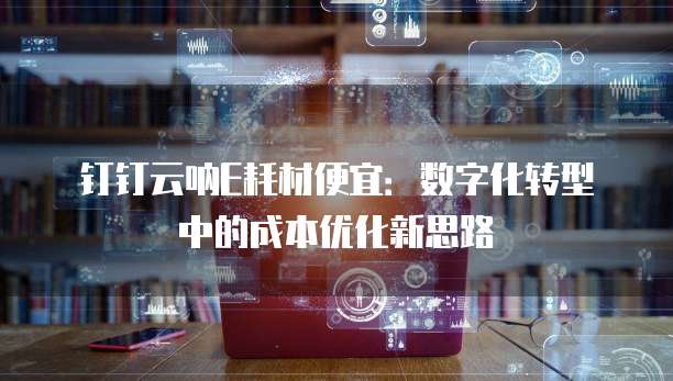 钉钉云呐E耗材便宜:数字化转型中的成本优化新思路