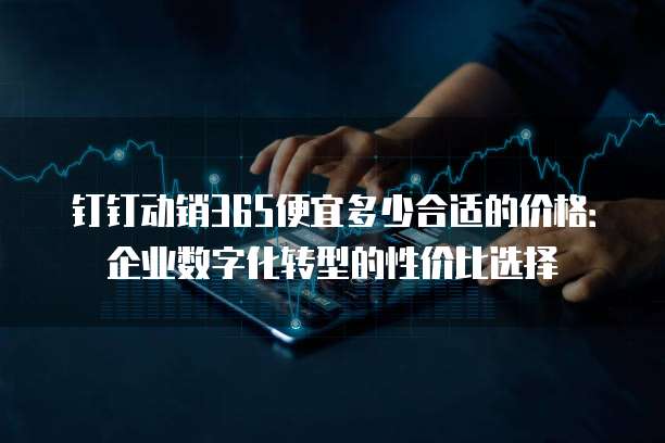 钉钉动销365便宜多少合适的价格:企业数字化转型的性价比选择