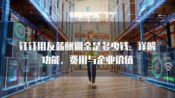 钉钉用友薪酬佣金是多少钱：详解功能、费用与企业价值