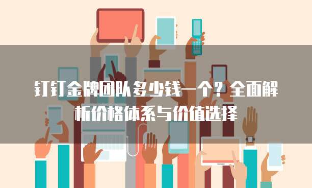 钉钉金牌团队多少钱一个?全面解析价格体系与价值选择
