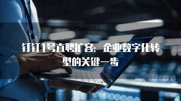 钉钉1号直聘扩容:企业数字化转型的关键一步