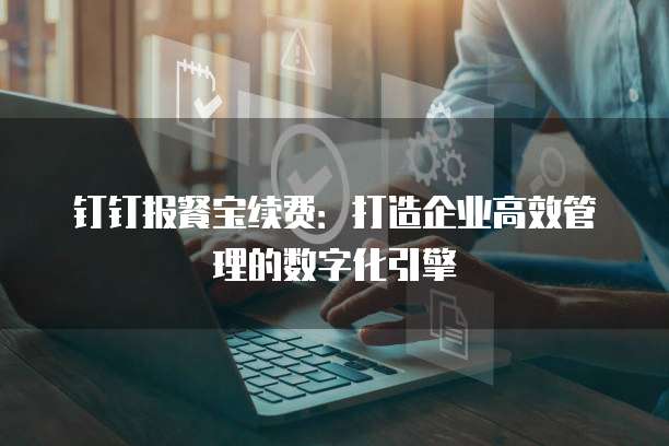 钉钉报餐宝续费:打造企业高效管理的数字化引擎