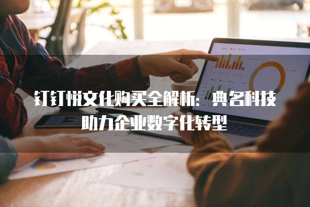 钉钉悦文化购买全解析:典名科技助力企业数字化转型
