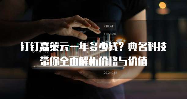 钉钉嘉策云一年多少钱?典名科技带你全面解析价格与价值