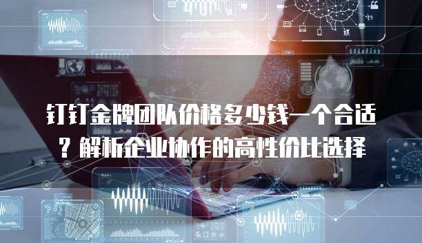 钉钉金牌团队价格多少钱一个合适?解析企业协作的高性价比选择