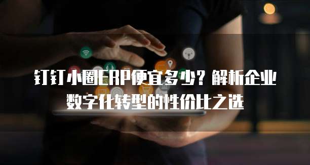 钉钉小圈ERP便宜多少?解析企业数字化转型的性价比之选