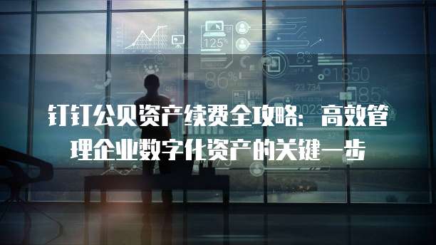 钉钉公贝资产续费全攻略:高效管理企业数字化资产的关键一步