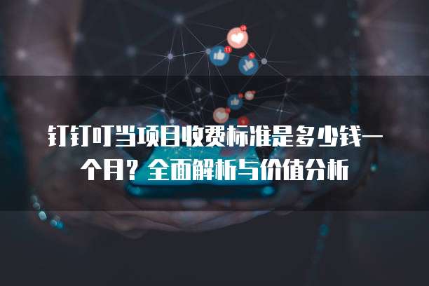 钉钉叮当项目收费标准是多少钱一个月?全面解析与价值分析