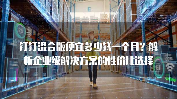 钉钉混合版便宜多少钱一个月?解析企业级解决方案的性价比选择