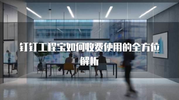 钉钉工程宝如何收费使用的全方位解析