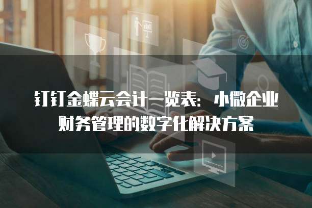 钉钉金蝶云会计一览表:小微企业财务管理的数字化解决方案