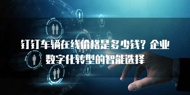 钉钉车辆在线价格是多少钱?企业数字化转型的智能选择
