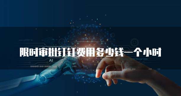 限时审批钉钉费用多少钱一个小时