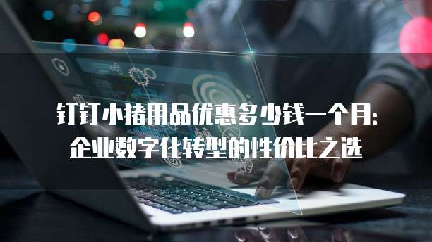 钉钉小猪用品优惠多少钱一个月:企业数字化转型的性价比之选