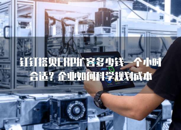钉钉搭贝ERP扩容多少钱一个小时合适?企业如何科学规划成本
