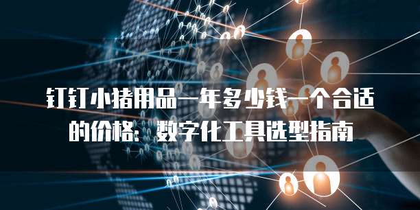 钉钉小猪用品一年多少钱一个合适的价格:数字化工具选型指南