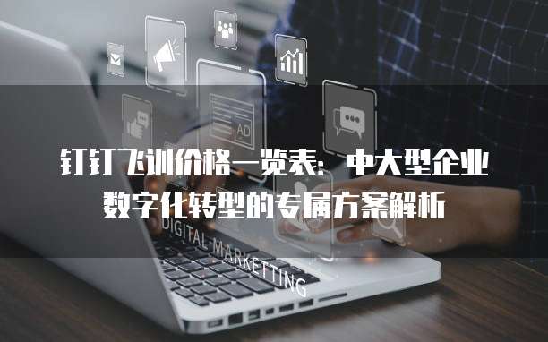 钉钉飞训价格一览表:中大型企业数字化转型的专属方案解析