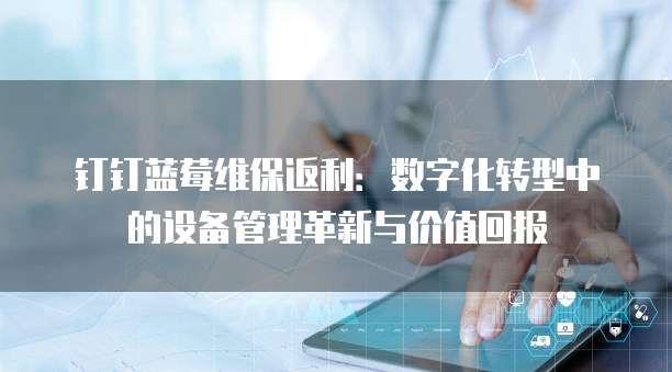 钉钉蓝莓维保返利：数字化转型中的设备管理革新与价值回报