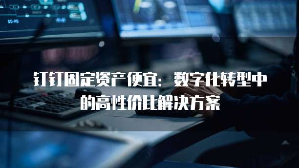 钉钉固定资产便宜:数字化转型中的高性价比解决方案