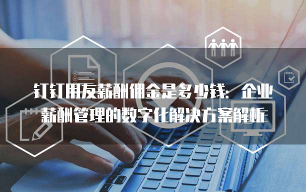 钉钉用友薪酬佣金是多少钱:企业薪酬管理的数字化解决方案解析