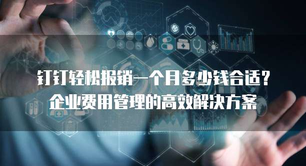 钉钉轻松报销一个月多少钱合适?企业费用管理的高效解决方案