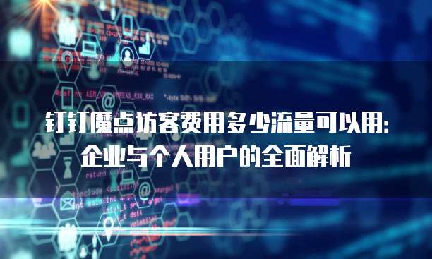 钉钉魔点访客费用多少流量可以用:企业与个人用户的全面解析