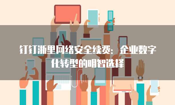 钉钉浙里网络安全续费:企业数字化转型的明智选择