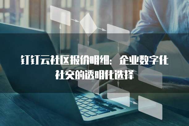 钉钉云社区报价明细:企业数字化社交的透明化选择