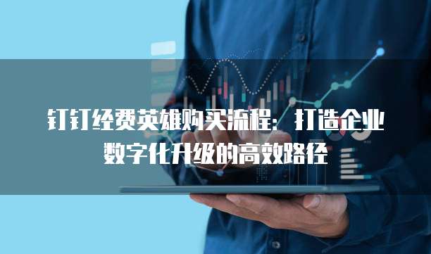 钉钉经费英雄购买流程:打造企业数字化升级的高效路径