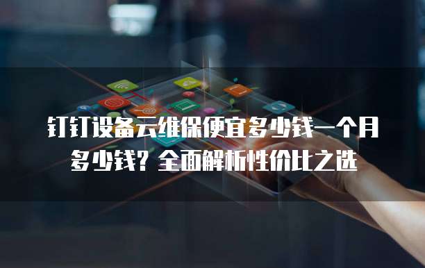 钉钉设备云维保便宜多少钱一个月多少钱?全面解析性价比之选