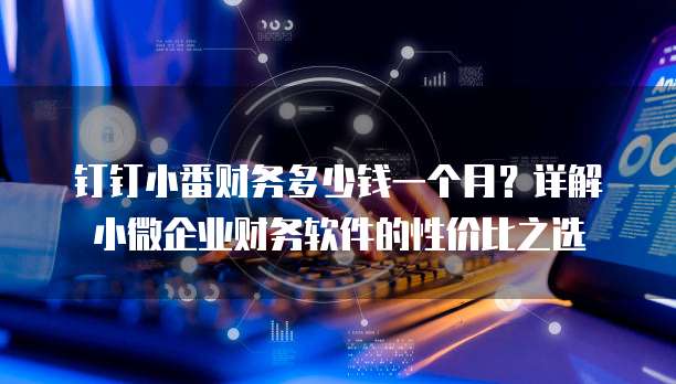 钉钉小番财务多少钱一个月?详解小微企业财务软件的性价比之选